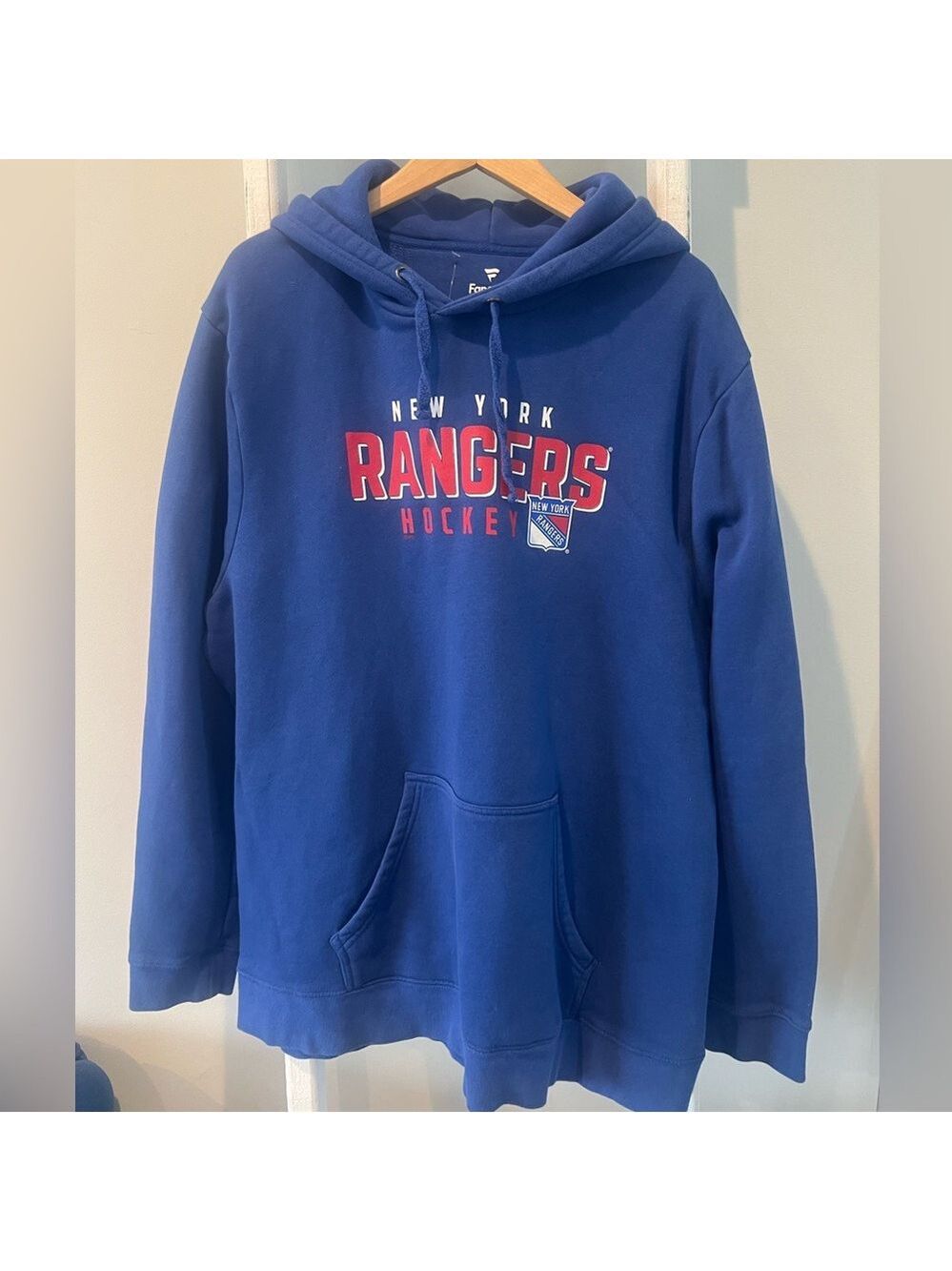 Fanatics Royal Blue Pullover New York Rangers Hockey Hoodie nwot 3xl